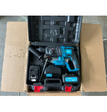 Перфоратор 2 аккумулятора 48 в electric hammer СИНІЙ  40-45 (5)