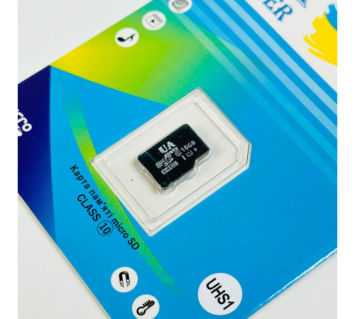Карта пам'яті UA POWER 16Gb U-1 Ultra high speed Class 10 (без адаптера)