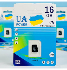 Карта пам'яті UA POWER 16Gb U-1 Ultra high speed Class 10 (без адаптера)
