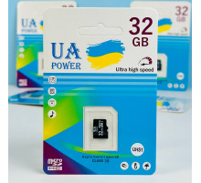 Карта пам'яті UA POWER 32Gb U-1 Ultra high speed Class 10 (без адаптера)