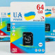 Карта пам'яті UA POWER 64Gb U-3 Ultra high speed Class 10 (з адаптером SD)