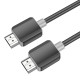Кабель HOCO US08 HDTV 2.0 male-to-male 4K HD data cable(L=2M) Black (6931474799395)