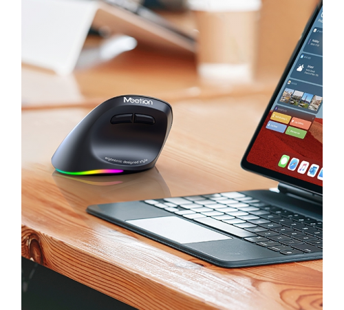 Мишка бездротова вертикальна Meetion MT-BTM010L Left Ergonomic 2.4G