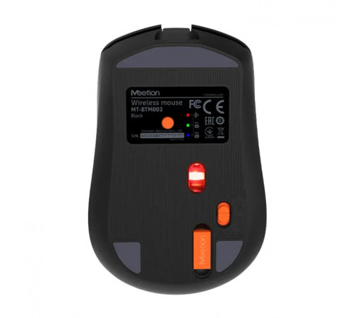 Мишка бездротова Meetion BTM002 RGB 6keys, Type-C (Connector: Bluetooth+2.4G USB)