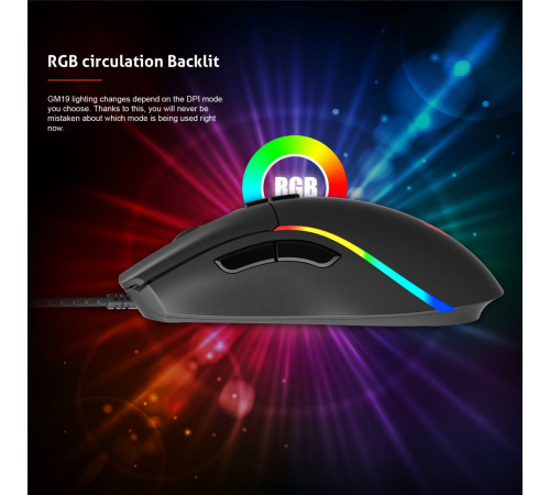 Мишка Games дротова Meetion GM19 2023 RGB 12000dpi
