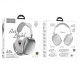Бездротові накладні навушники HOCO W35 Air Triumph BT headset Silver (6942007616348)
