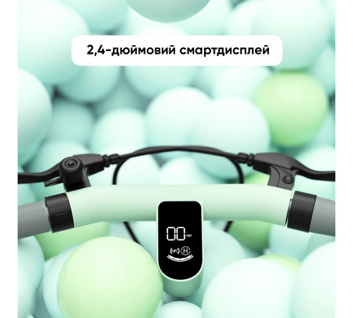 Електросамокат з сидінням OKAI Ceetle PRO EA10C Mint Green 10', 350(900)W, 25Km/h, 10.4Ah, 55Km, 20%,NFC, App, 29kg (EA10C-MG)