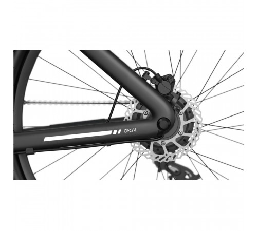Електровелосипед OKAI EB60 Black 28', 250(500)W, 9,6Ah, 61.2km, 25km\h, NFC, App, 23kg (EB60-B)