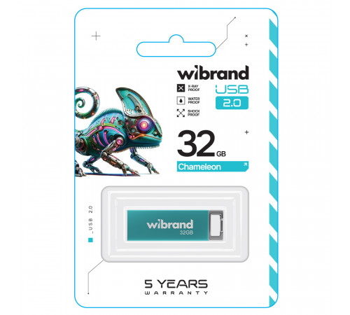Флеш-накопичувач Wibrand USB 2.0 Chameleon 32Gb Light Blue (WI2.0/CH32U6LU)