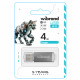Флеш-накопичувач Wibrand USB 2.0 Cougar 4Gb Silver (WI2.0/CU4P1S)