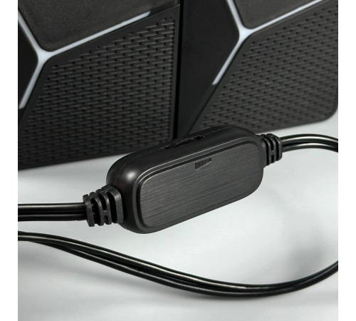 Колонка комп'ютерна Jedel S-553 з RGB підсвічуванням (USB+3.5mm) (10,0*6,7*6,5 см)