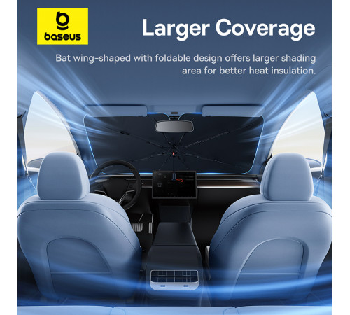 Сонцезахисна парасолька Baseus CoolRide Windshield Sunshade (C20656101111-00)