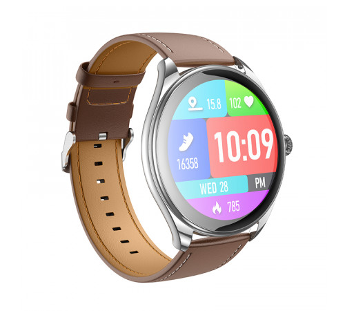 Смарт-годинник HOCO Y22 AMOLED 36mm. 200 mAh. IP67 Silver (6942007628990)
