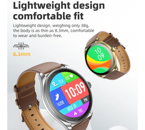 Смарт-годинник HOCO Y22 AMOLED 36mm. 200 mAh. IP67 Silver (6942007628990)