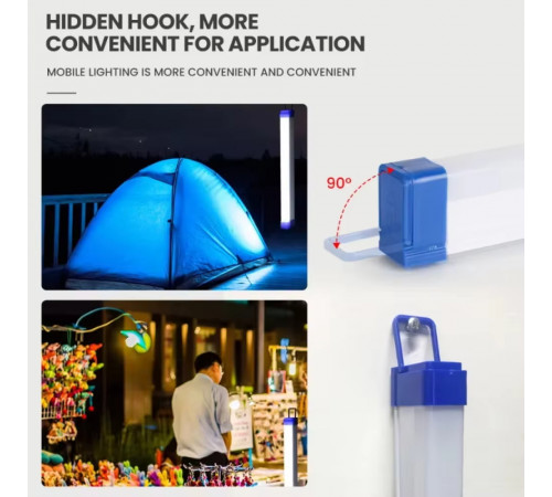 Світлодіодна лампа T720 120W 1800mAh 72cm