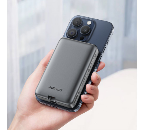 УМБ Power Bank AceFast M10 10000mAh Magnetic PD30W з бездротовою зарядкою