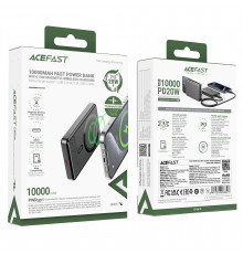 УМБ Power Bank AceFast M12 10000mAh Ultra-thing Magnetic PD20W з бездротовою зарядкою
