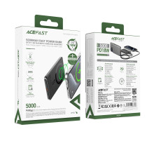 УМБ Power Bank AceFast M8 5000mAh Ultra-thing Magnetic PD18W с беспроводной зарядкой