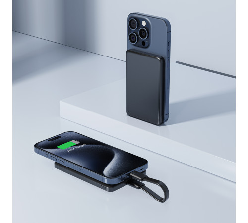 УМБ Power Bank AceFast M8 5000mAh Ultra-thing Magnetic PD18W з бездротовою зарядкою