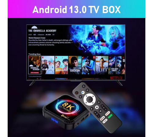 Smart TV приставка TV98 RK3528 8K Ultra HD Android 13.0 (4Gb, 64Gb)