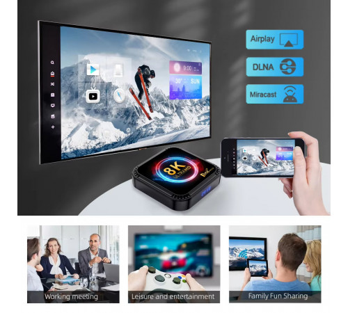 Smart TV приставка TV98 RK3528 8K Ultra HD Android 13.0 (4Gb, 64Gb)