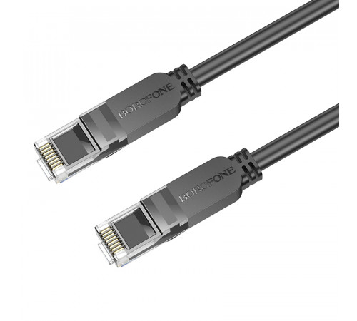 Кабель мережевий патч-корд для інтернету Borofone BUS01 Category 6 Gigabit 1m