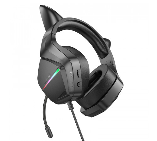 Навушники комп'ютерні дротові Borofone BO106 Cute Cat gaming