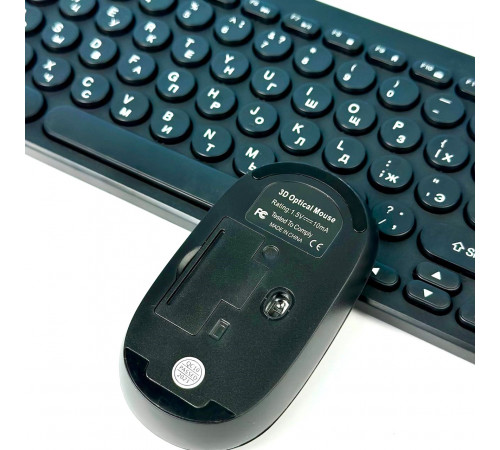 Клавіатура Бездротова 902 + Мишка (з Eng, Ru розкладками)