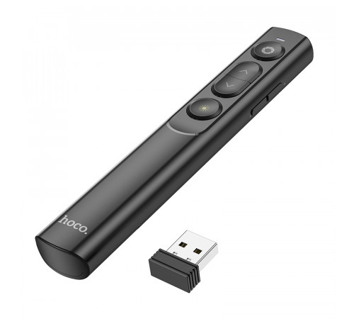 Пульт для презентацій Hoco GM201 Enjoy Bluetooth 2.4 GHz (червоне світло) (лазерна указка презентер)