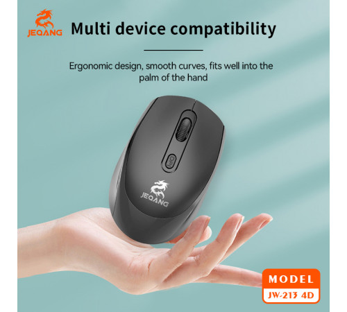 Мишка бездротова JEQANG JW-213B 4D