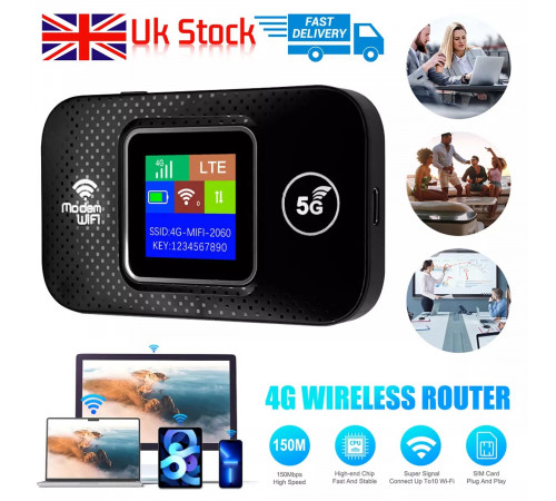 Портативний модем Mobile Wi-Fi DT2003, M9S-ELCD 300Mbps з екраном (3000mAh, 11.4Wh)