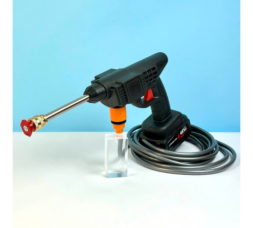 Водяний пістолет для миття машини у пластиковому кейсі з 2-ма акумуляторами