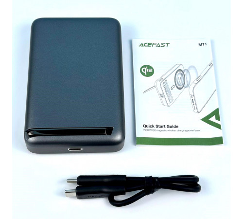 УМБ Power Bank AceFast M11 10000mAh Qi2 Magnetic PD30W з бездротовою зарядкою