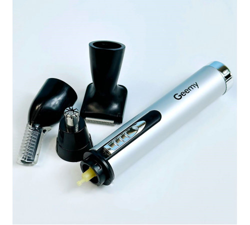 Чоловічий набір Geemy GM-3107 3в1 з 3 насадками (машинка для стрижки, тример для носа та вух, бритва)