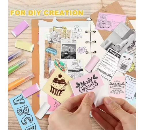 Набір кольорового самоклеючого термопаперу для дитячого фотоапарата та принтера (3шт, MixColor)