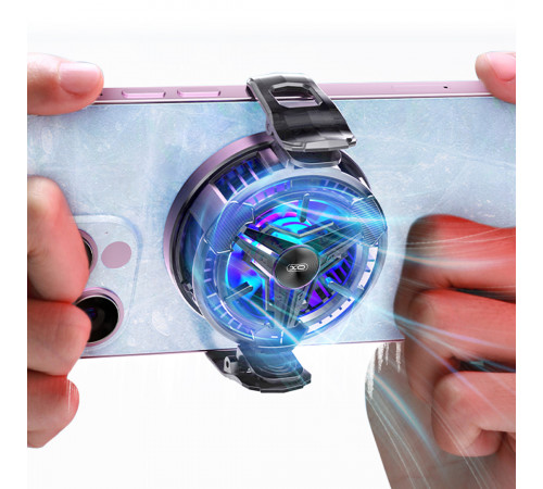 Охолоджувач для телефону XO SL03 з цифровим дисплеєм (магнітний+затискач)