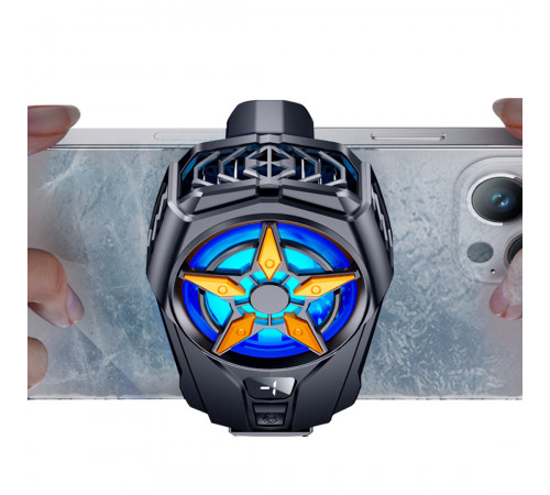 Охолоджувач для телефону XO SL02 (2 швидкості, з цифровим дисплеєм) (магнітний+затискач)