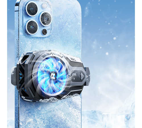 Охолоджувач затискач Remax RT-F8 Icyzun Series для телефону з дисплеєм температури