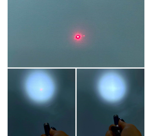 Лазерна указка 117 (ліхтарик, 2 LED, 3 акумулятори LR44, з карабіном)