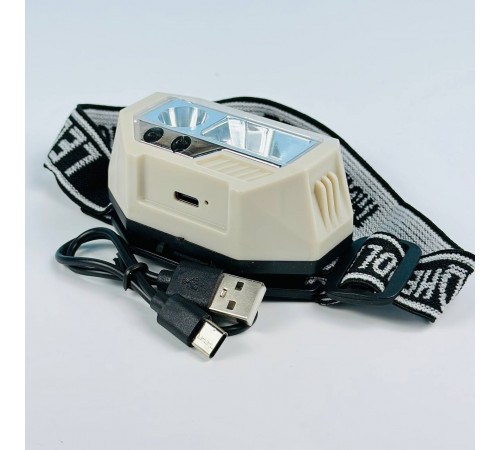 Ліхтар налобний SH-S9 Red Light (XPE+COB, 3SMD, Motion Sensor, Вбудований акумулятор, Type-C)