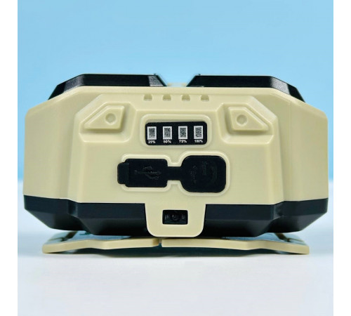 Ліхтар налобний HX-816 White, Red Light (2COB, Waterproof, акумулятор 18650, Type-C)