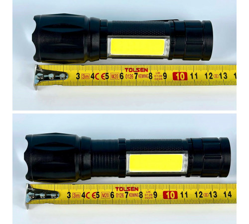 Ліхтар W601-XPE White, Red light (COB, Li-Ion акумулятор, Zoom, Micro)