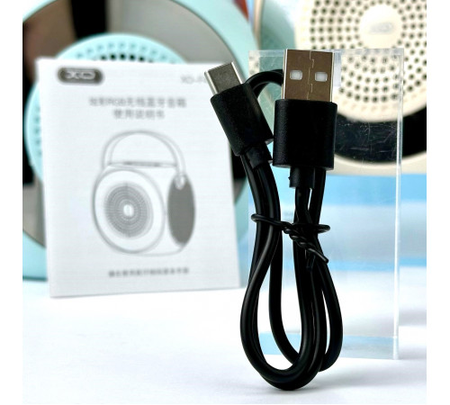 УЦІНКА Портативна колонка XO F42 Dazzling RGB з мікрофоном (11,2*7,8*11,3 см) (під ремонт)