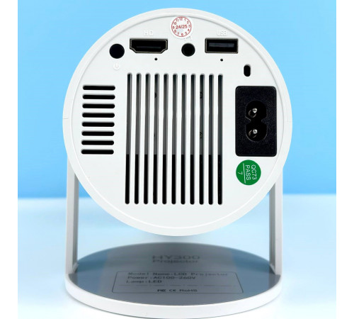 Проектор HY300 (Android 12, 120 lumen, Bluetooth+WiFi, 1280*720P)