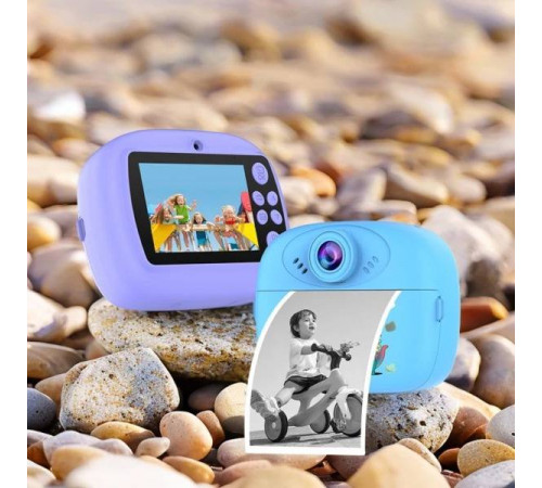 Дитяча фотокамера Звірятки AM300 із функцією друку та з фронтальною камерою