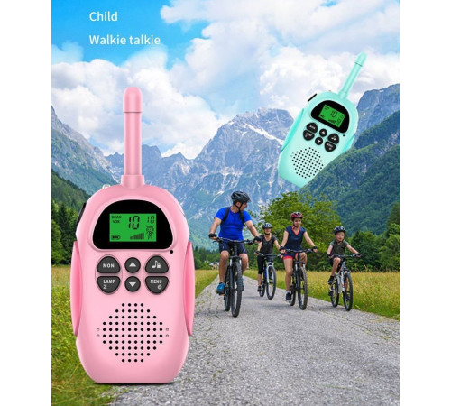 Дитяча рація Walkie Talkie DJ100 Mint+Pink (2шт)