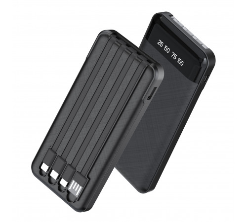 УМБ Power Bank WUW Y130 10000mAh 2.1A (with cable Lightning+Micro+Type-C+USB)