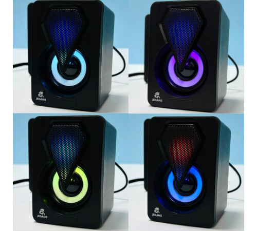 Колонка комп'ютерна JEQANG JS-702 RGB (13,3*8,5*10,8 см)