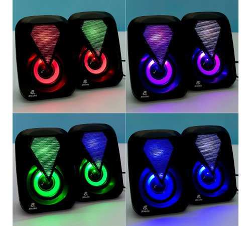 Колонка комп'ютерна JEQANG JS-701 RGB (11,0*8,0*6,0 см)