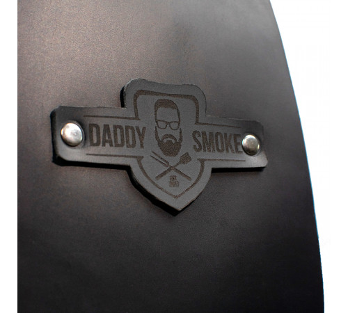 Шкіряний фартух Daddy Smoke чорний